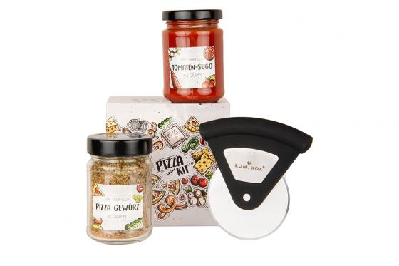 Pizza Set - Mit edlem Pizzaschneider  