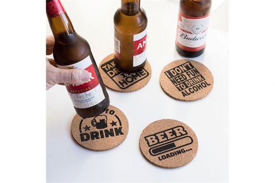 Bier-Untersetzer - aus Kork 1 