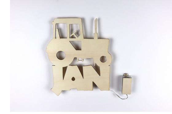 Nachtlicht Traktor - mit Wunschname 6 