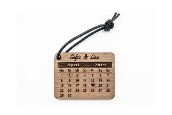 Schlüsselanhänger aus Holz - Personalisierbar 2 