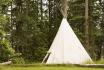 Nuit dans un Tipi - Repas du soir et petit déjeuner inclus pour 2 personnes 