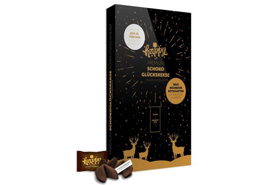 Schoko-Glückskekse  - Adventskalender mit täglichen Glücksbotschaften 1 