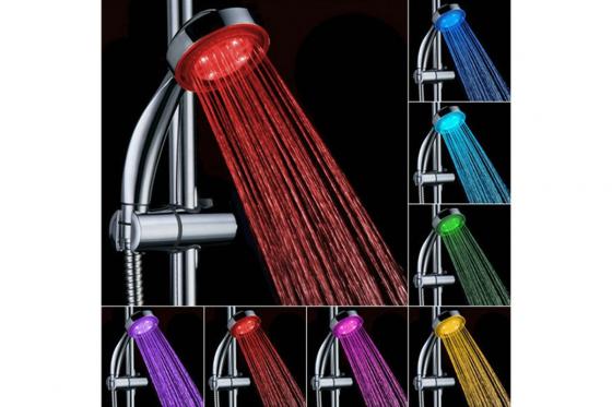 Pommeau de douche LED - 7 couleurs  1 
