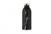 Bouteille thermos Black Marble - de 24Bottles, avec gravure 