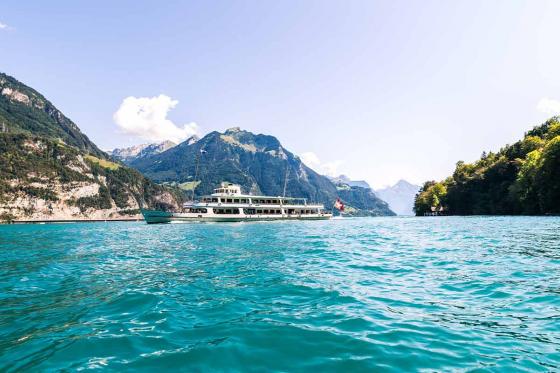VIP Tageskarte  - Schifffahrt auf dem Vierwaldstättersee | 1 Person | 1.Klasse  