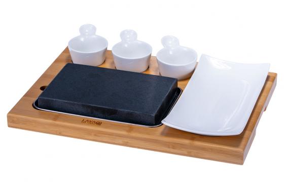 Hot Stone Steak Set - Hochwertiges Set von LavaQ 2 
