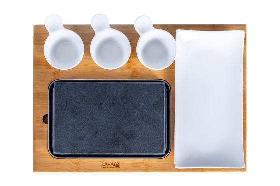 Hot Stone Steak Set - Hochwertiges Set von LavaQ 4 