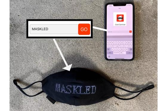 LED Bluetooth Maske - Gib deiner Maske ein eigenes Design 1 