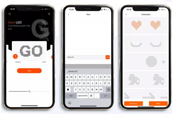 LED Bluetooth Maske - Gib deiner Maske ein eigenes Design 8 