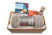 Panier cadeau d'hiver - Activités hivernales, couverture & vin chaud 