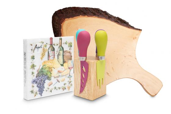 Käse Geschenkkorb - inkl. Käse-Abo-Gutschein & Zubehör 1 