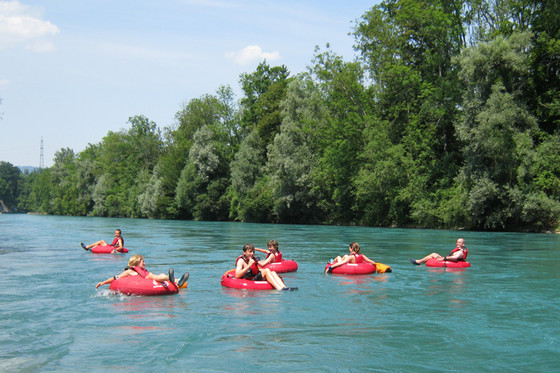 Descente de rivière en bouée - 90 minutes sur l'Aar pour 2  