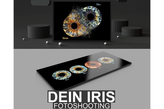 Photo d'iris - 30x30cm, impression sur verre, pour une personne 2 