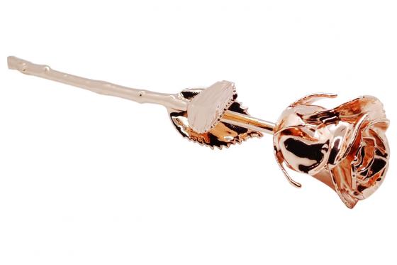 Rose en or 24 carats 28 cm - Rosegold - etui personnalisable 3  Rose en or 24 carats 28 cm - Rosegold - etui personnalisable 3