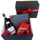 Geschenkkiste Wein, Mit Lindor Pralinen & Rotwein - (1-2 Tage)