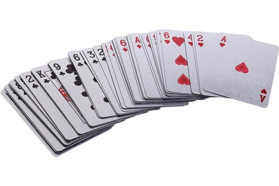 Silber Pokerkarten - 54 edle Pokerkarten 1 