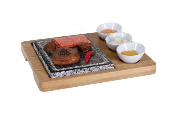 Hot Stone Set  - en bambou  
