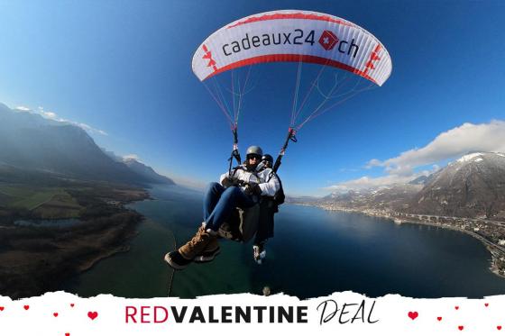 Vol en parapente biplace - photos et vidéos incluses | 1 personne   