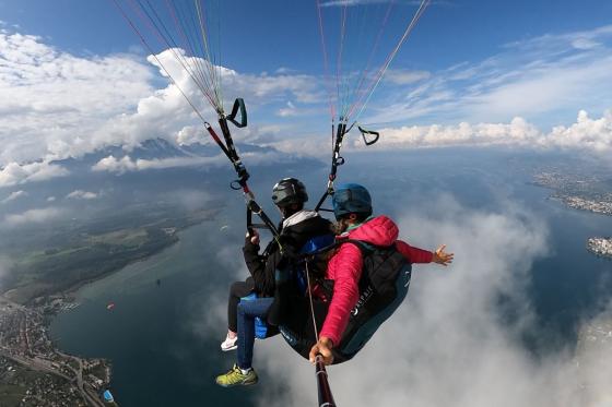 Vol en parapente biplace - photos et vidéos incluses | 1 personne  3 