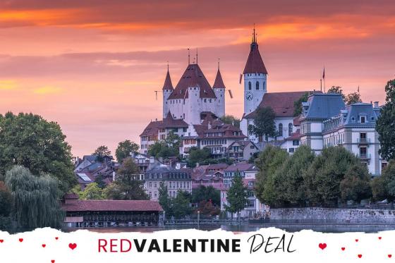 Romantische Auszeit in Thun - inkl. Übernachtung, romantische Zimmerdeko und Panoramakarte  
