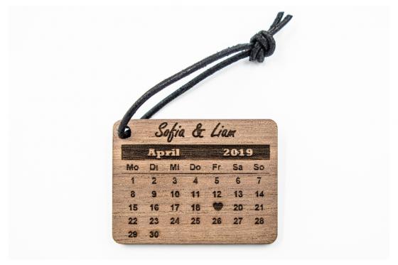 Porte-clés en bois - Personnalisable 2 