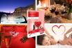 Love Box Deluxe - Avec bon cadeau romantique, vin mousseux, véritable rose et boîte de chocolats Lindor en forme de cœur 1