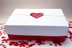 Love Box Deluxe - Avec bon cadeau romantique, vin mousseux, véritable rose et boîte de chocolats Lindor en forme de cœur 3