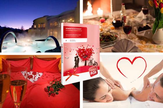 Love Box Deluxe - Avec bon cadeau romantique, vin mousseux, véritable rose et boîte de chocolats Lindor en forme de cœur 1 