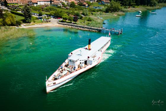 Schifffahrt 3-Seen Region - 2. Klasse Tageskarte für den Neuenburger- und Murtensee, 1 Pers. 6 