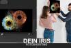 Iris Paar Fotografie - 50x50cm, auf Leinwand mit Explosions Effekt 1