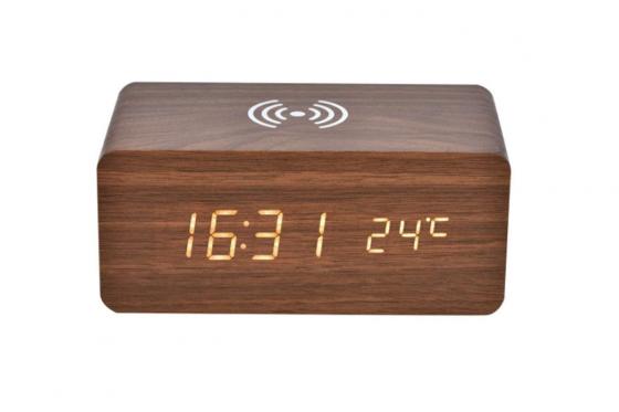 Station intelligente 3 en 1 - Réveil LED, haut-parleur, chargeur Qi 3 