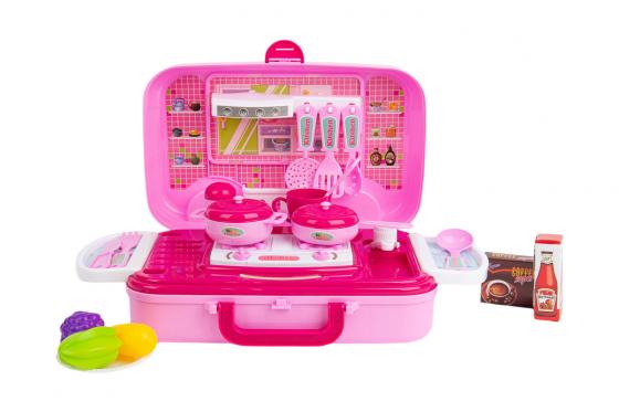 Dînette dans un valise - avec lumière et musique  