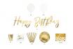 Happy Birthday Party Set - 60-teilig, Gold 2