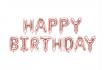 Set de ballons or rosé - Happy Birthday  