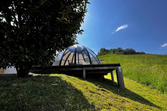 Bubble-Suite Übernachtung - unter dem Sternenhimmel mit Trottiabfahrt für 2   