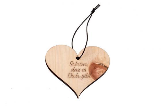 Zirbenholz Herz - mit Gravur  