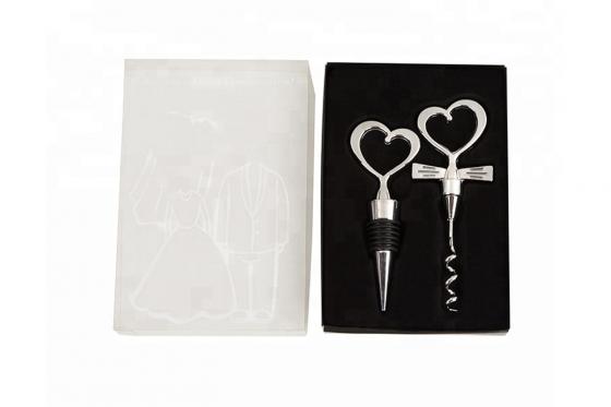 Herz Wein-Set - Flaschenverschluss & Korkenzieher 1 