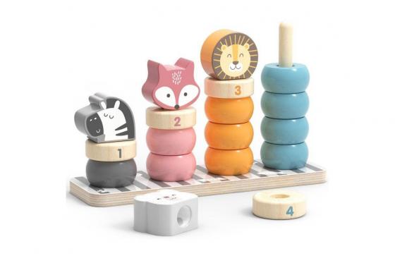  Jeu d'empilement - en bois 1 