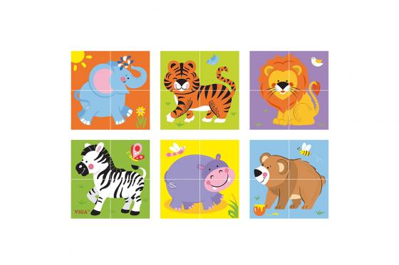 Würfelpuzzle - Wildtiere 2 