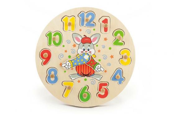 Jouet horloge - en bois  