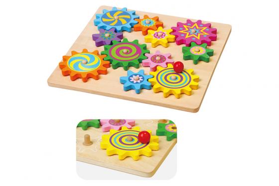 Jeu d'engrenage - en bois  