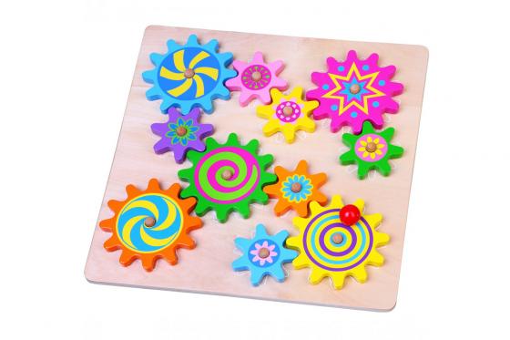 Jeu d'engrenage - en bois 1 