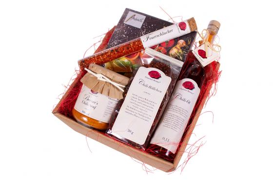 Scharfer Geschenkkorb - Mit Chili Produkten 1 
