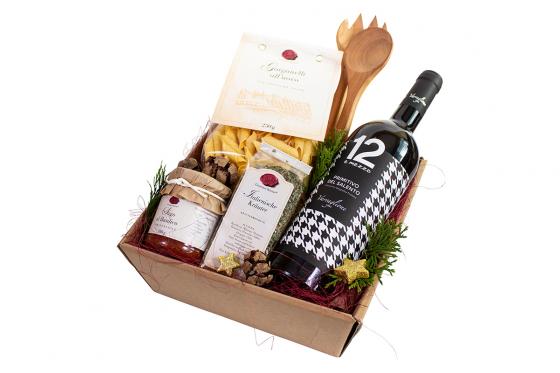 Panier cadeau - avec des spécialités italiennes   