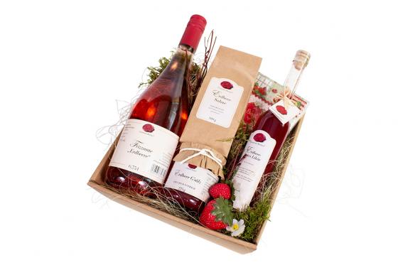 Geschenkkorb - Erdbeeren | süsse Delikatessen von Gourmet Berner  