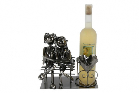 Weinflaschenhalter - Liebespaar  