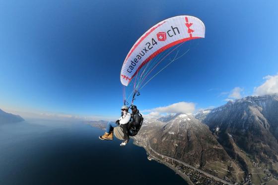 Vol en parapente biplace - photos et vidéo incluses | 1 personne  3 