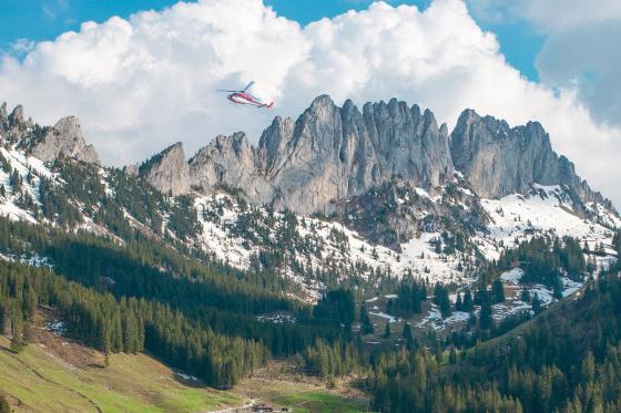 Hélicoptère aux Gastlosen - Vol d'env. 25 minutes au-dessus des Préalpes fribourgeoises | 1 pers.  