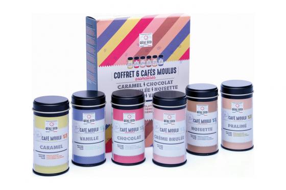 Set cadeau café - 6 types de café moulu 1 