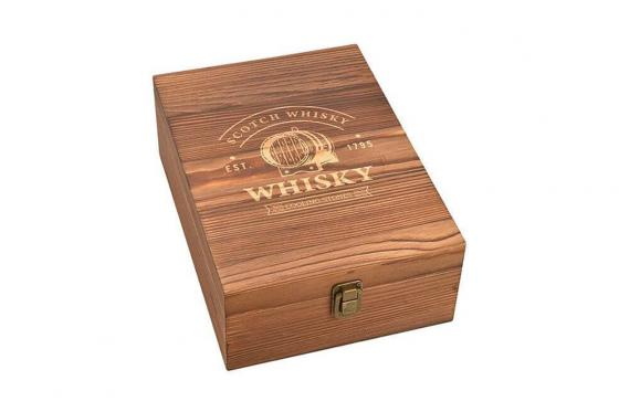 Whisky-Stein Set - in Holzbox  
